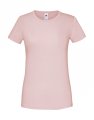 Dames T-shirt Iconic Fruit of the Loom 61-432-0 powder rose
